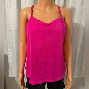 Cute Nike size XL pink racer back convertable tankini swim top new